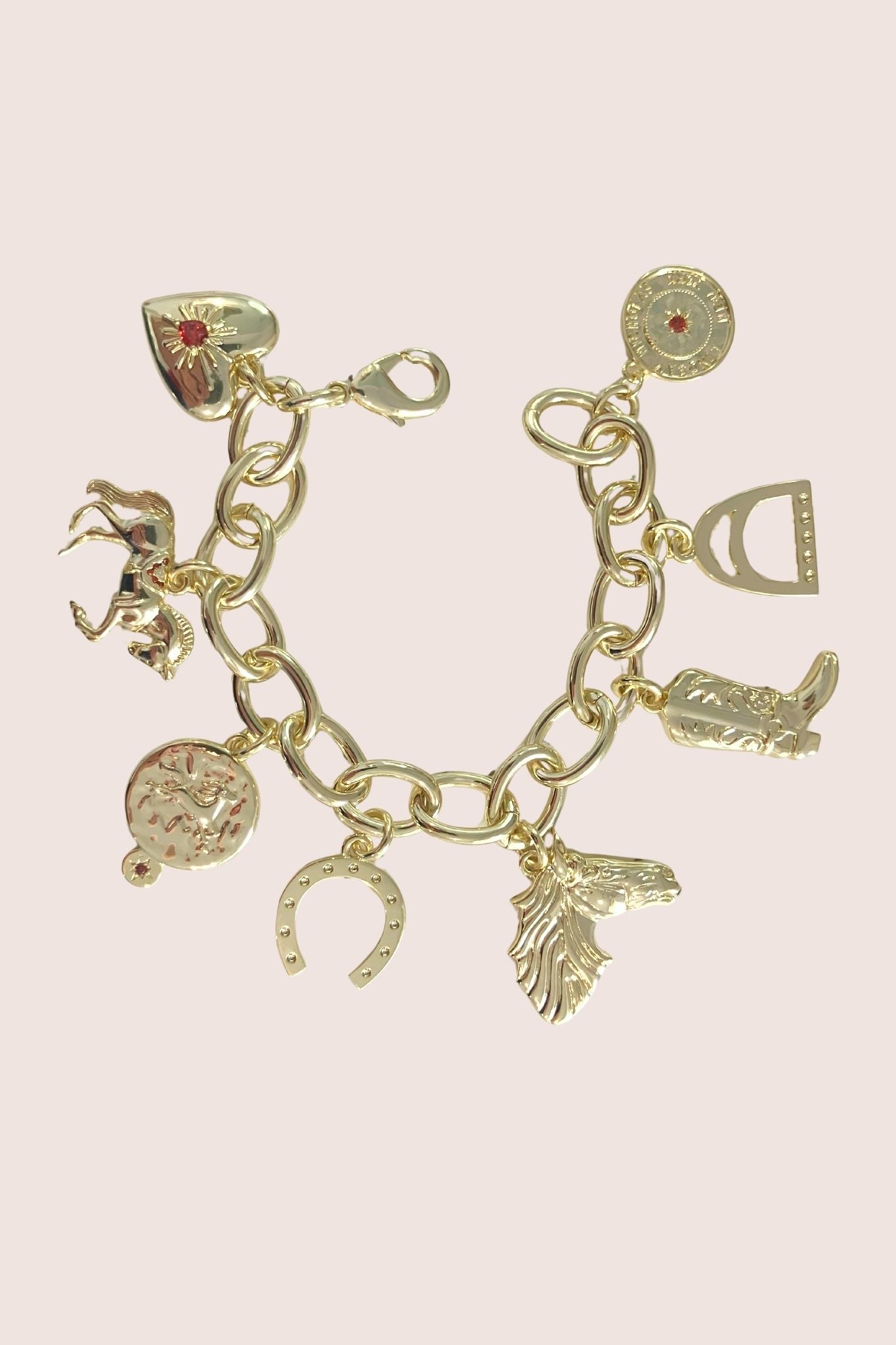 Fire Horse Charm Bracelet in Gold – Lindsay Nicholas New York