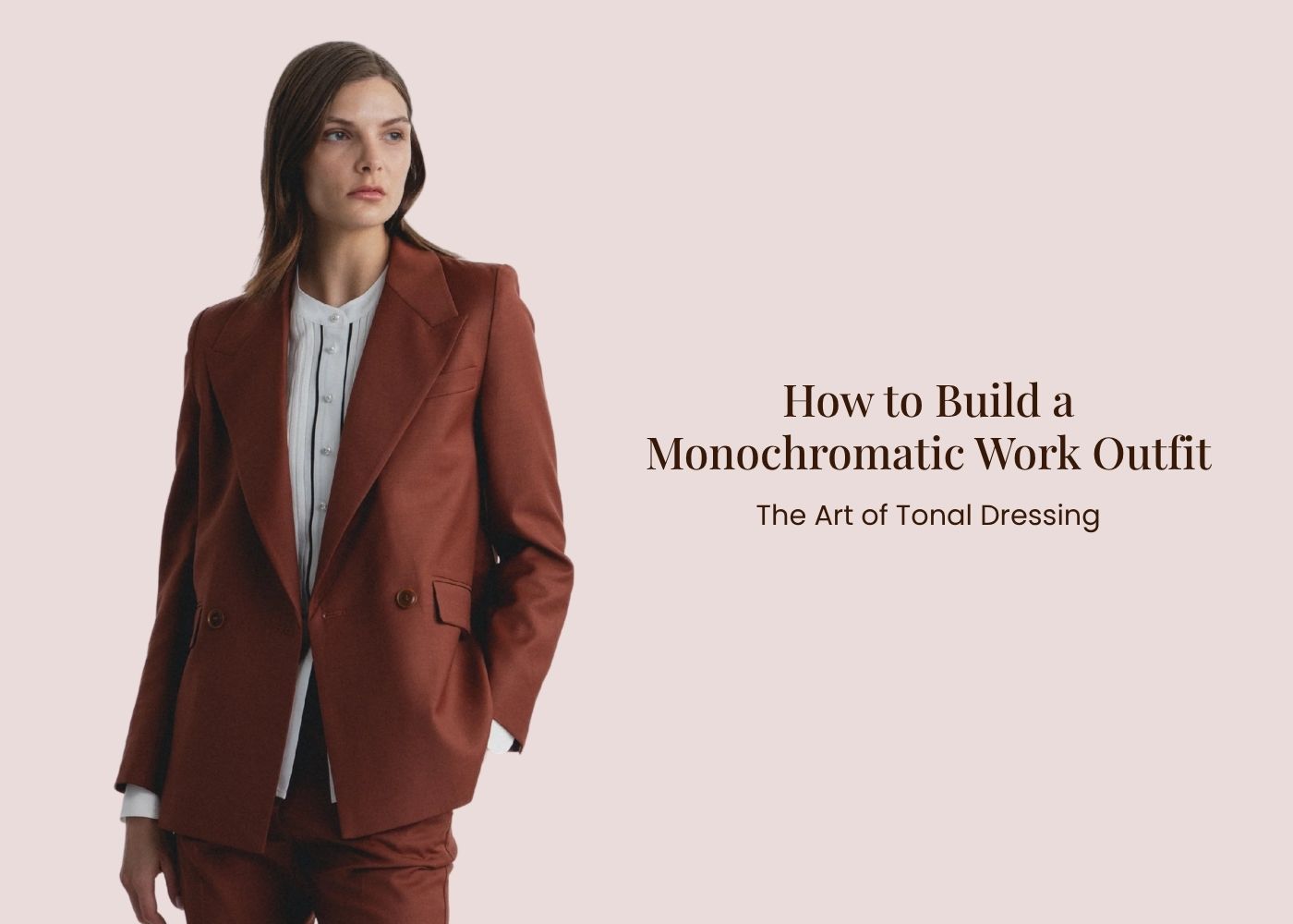 How to Build a Monochromatic Work Outfit: The Art of Tonal Dressing