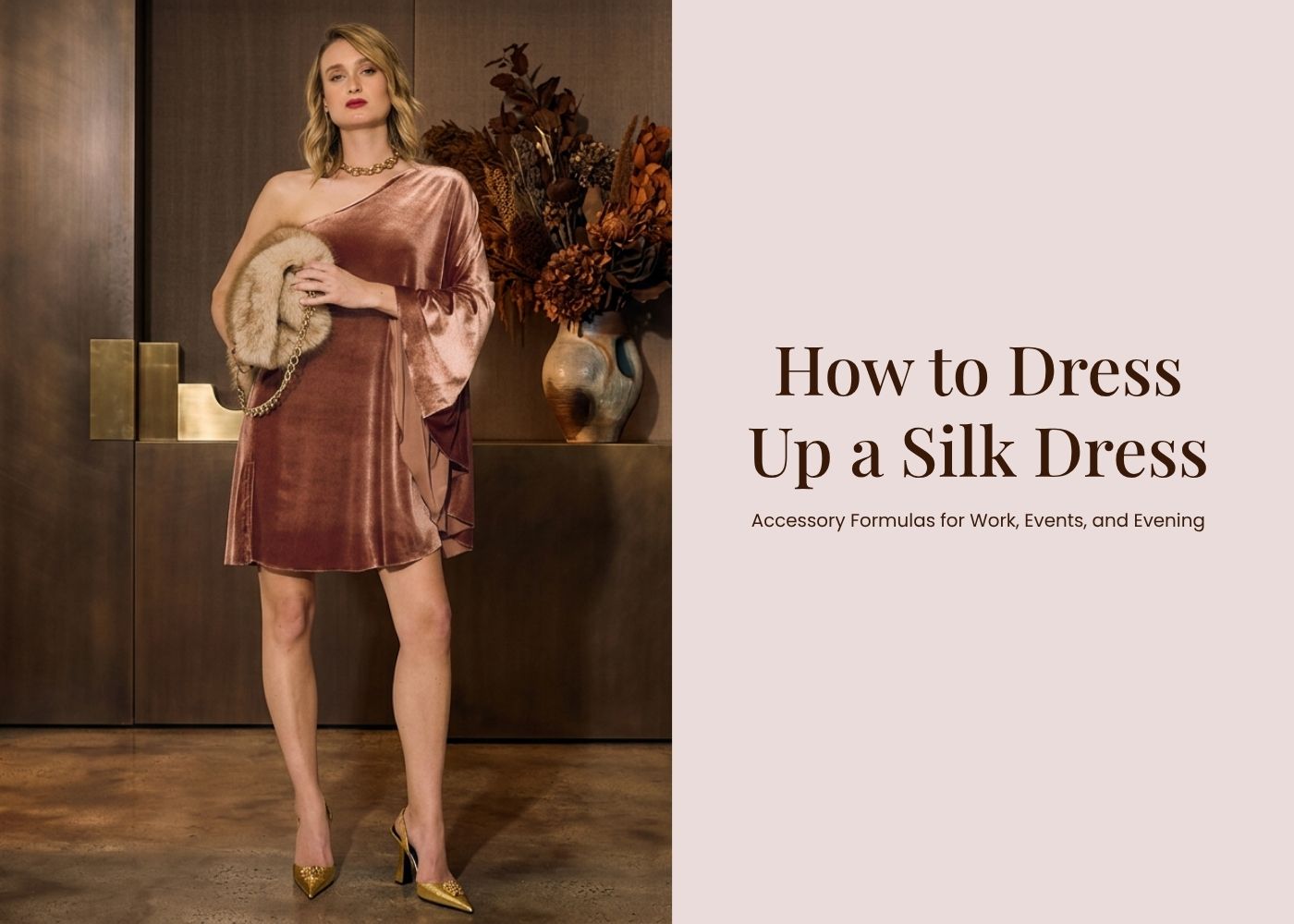 How to Dress Up a Silk Dress: Accessory Formulas for Work, Events, and Evening