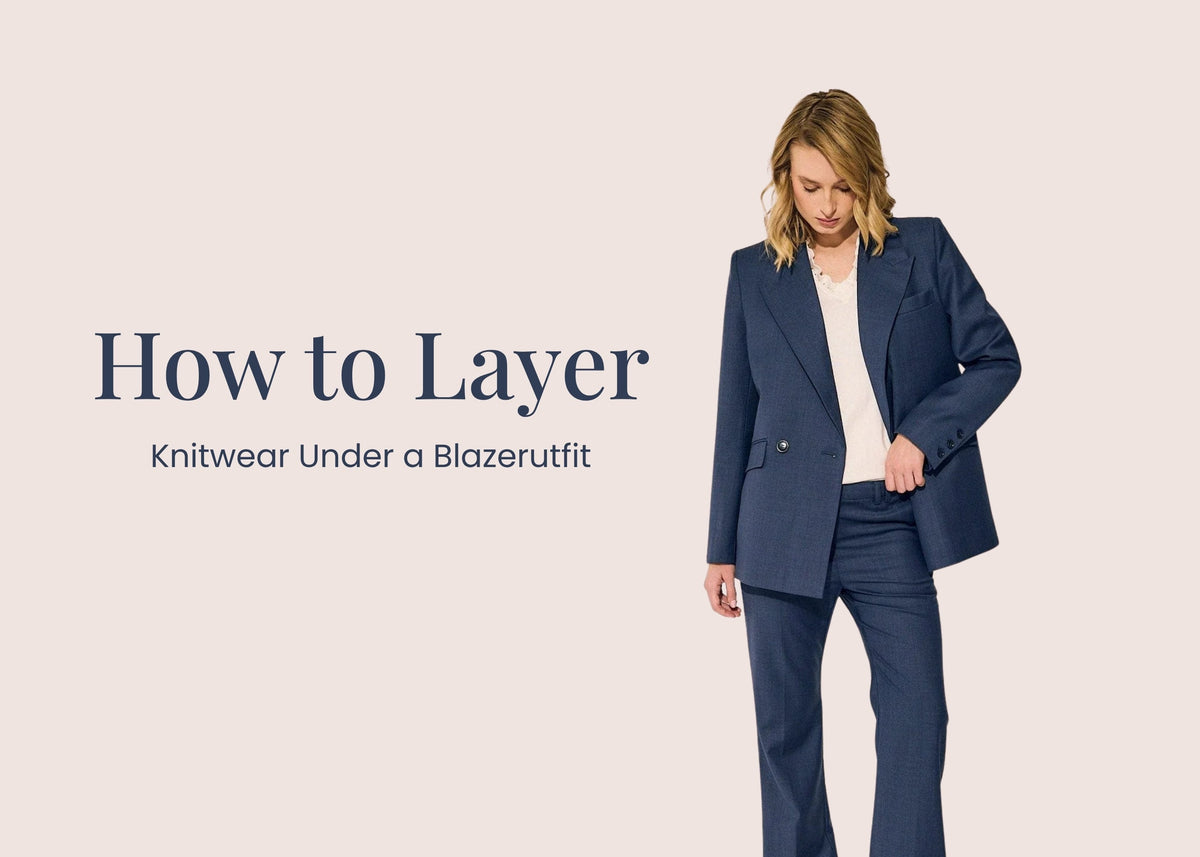 How to Layer Knitwear Under a Blazer