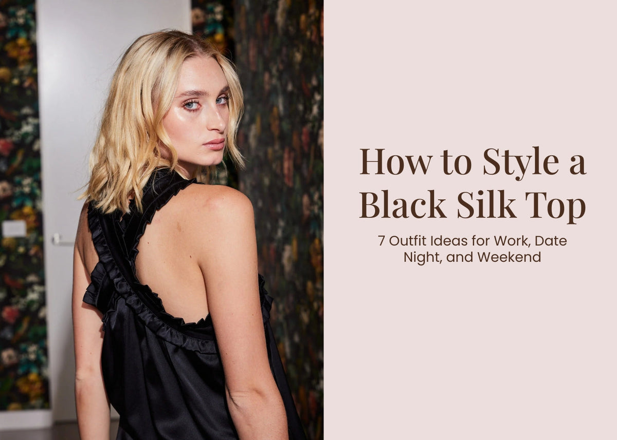 Black Silk Top Outfit Ideas for Work, Evenings, and Weekends 