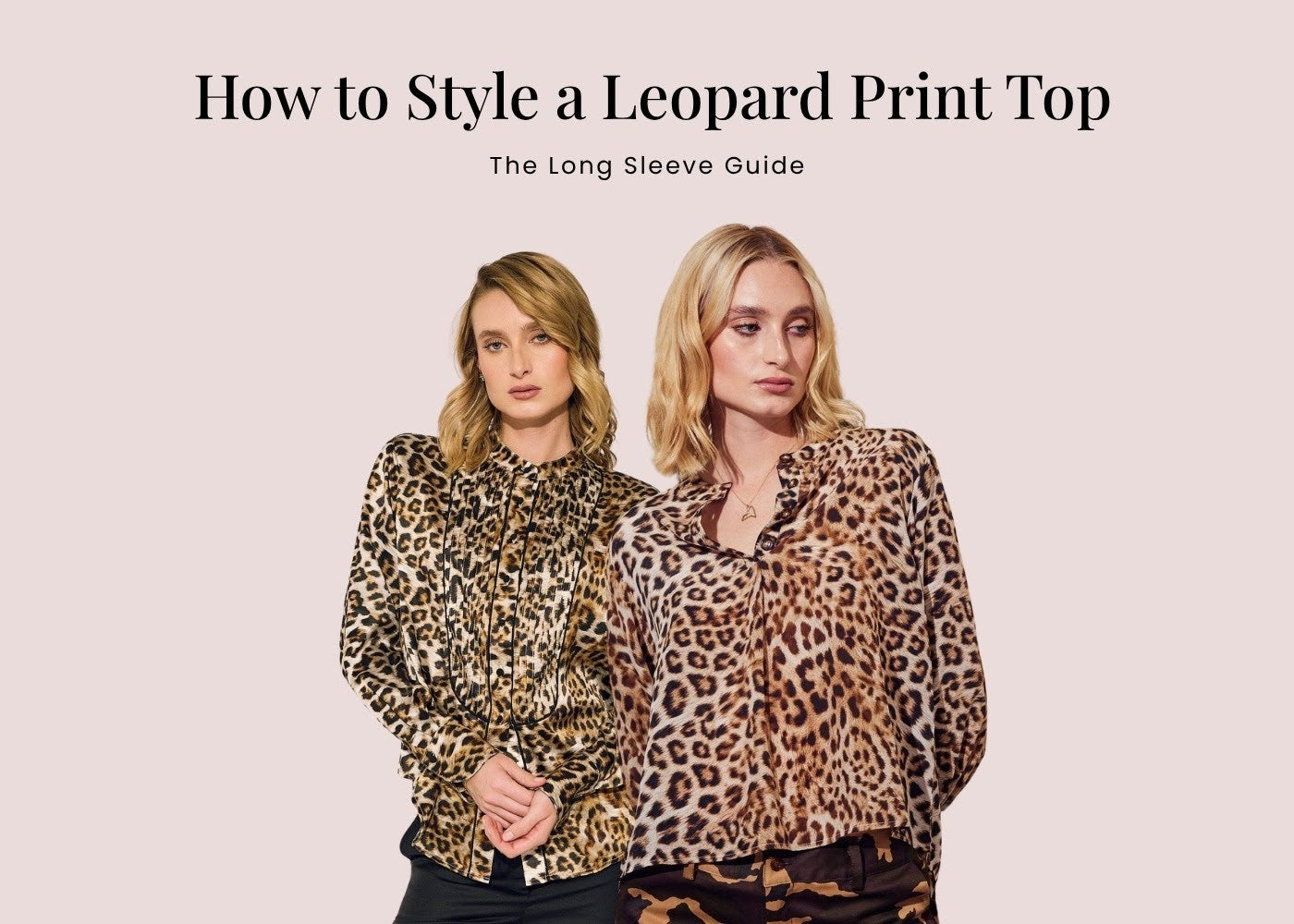  How to Style a Leopard Print Long Sleeve Top 