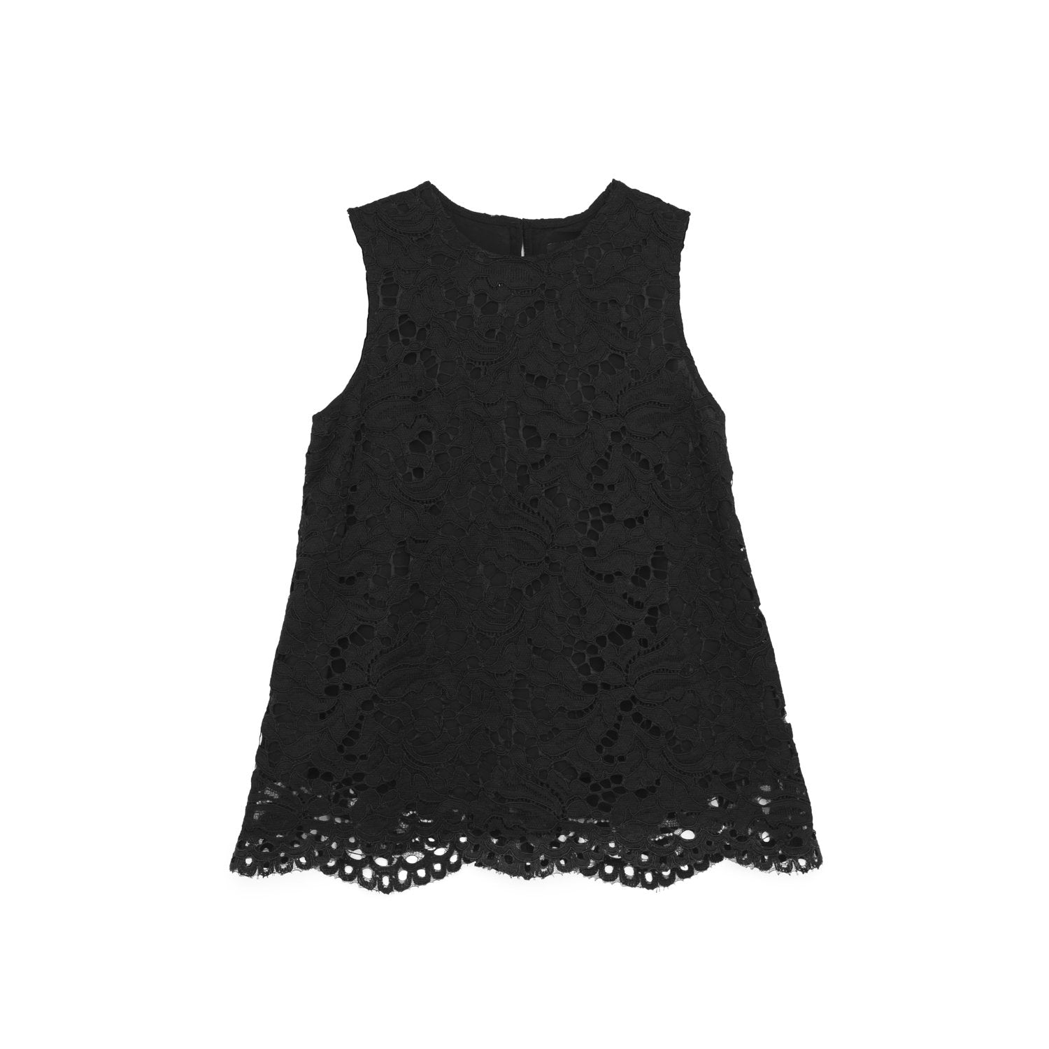 Lace Top in Black.